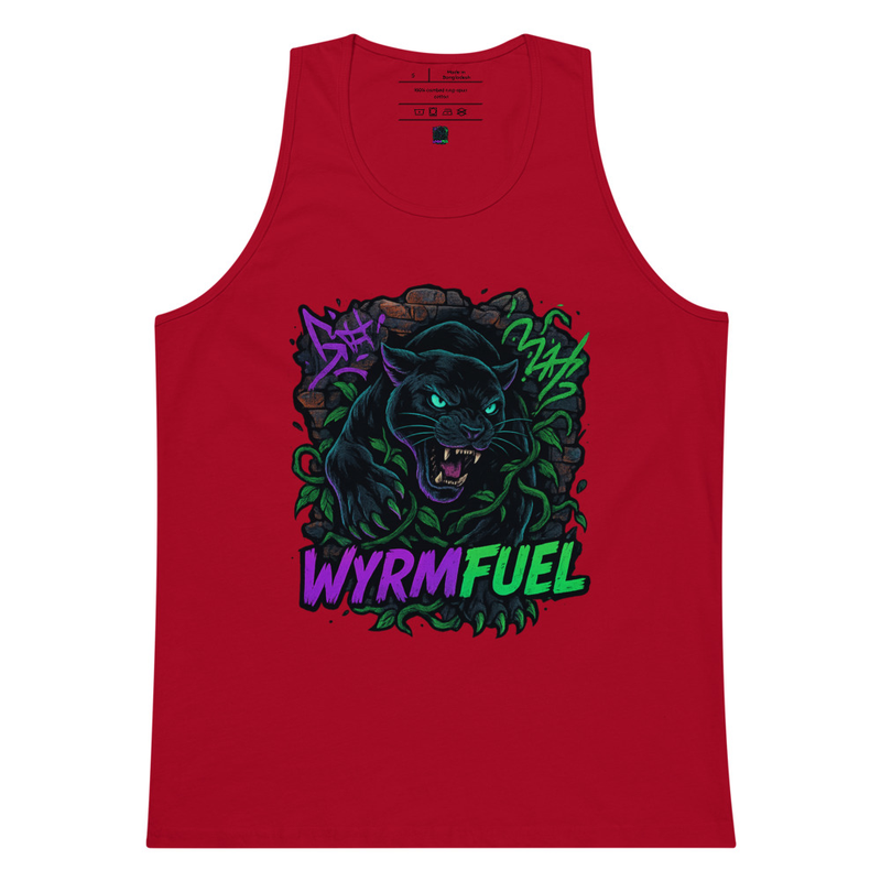 Fuel Your Flex: Wyrmfuel Vest Tank – [Urban Howl] Edition | Surf Skate Streetwear | Original Art, Regular Fit (Multiple Colours Available)