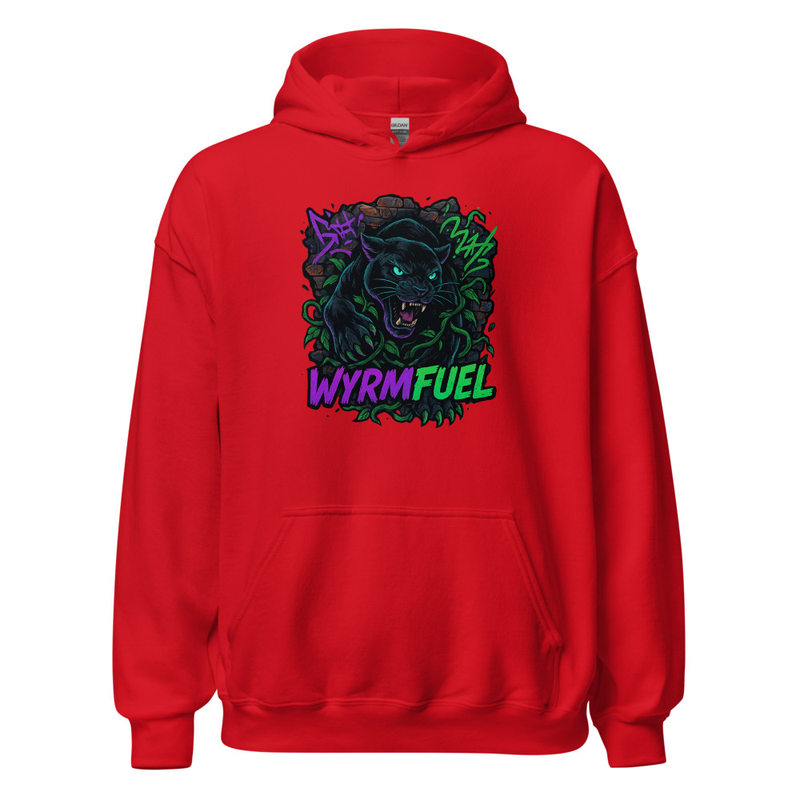 Wyrmfuel Unisex Street Hoodie – [Urban Howl] Edition | Surf Skate Streetwear | Original Art, Regular Fit (Multiple Colours Available)
