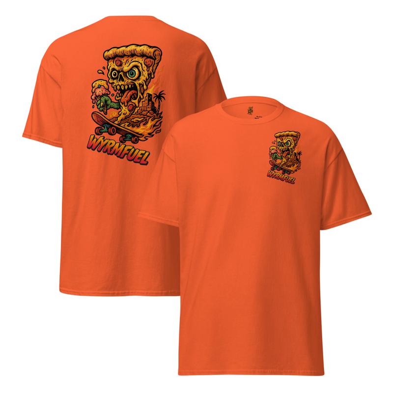 Wyrmfuel Graphic T-Shirt – [Deep Dish Doom] | Surf Skate Streetwear Tee | Original Art, Heavyweight Cotton, Regular Unisex Fit (Multiple Colours Available)