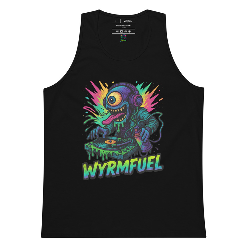 Fuel Your Flex: Wyrmfuel Vest Tank – [Slime Drop] Edition | Surf Skate Streetwear | Original Art, Regular Fit (Multiple Colours Available)