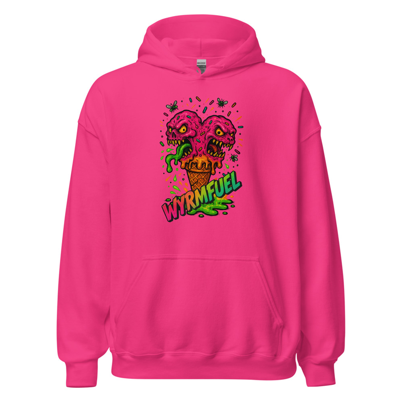 Wyrmfuel Unisex Street Hoodie – [Scream Cone] Edition | Surf Skate Streetwear | Original Art, Regular Fit (Multiple Colours Available)
