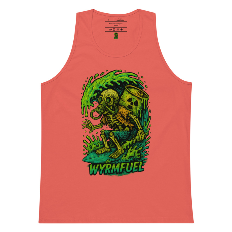 Fuel Your Flex: Wyrmfuel Vest Tank – [Toxic Drop-In] Edition | Surf Skate Streetwear | Original Art, Regular Fit (Multiple Colours Available)