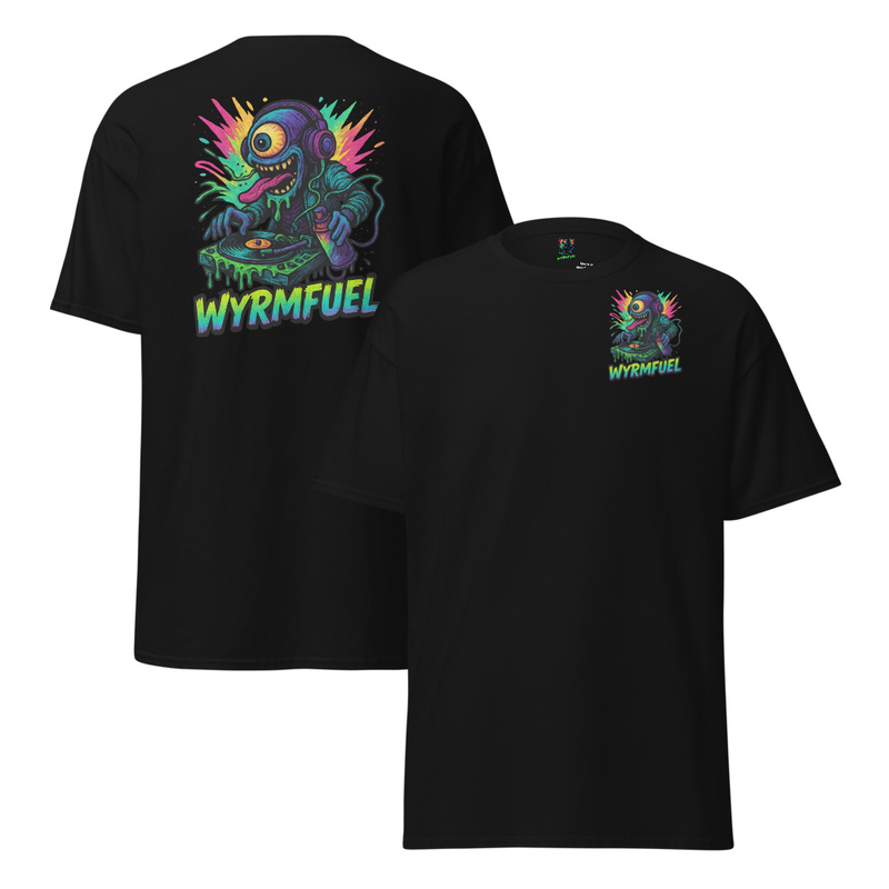 Wyrmfuel Graphic T-Shirt – [Slime Drop] | Surf Skate Streetwear Tee | Original Art, Heavyweight Cotton, Regular Unisex Fit (Multiple Colours Available)
