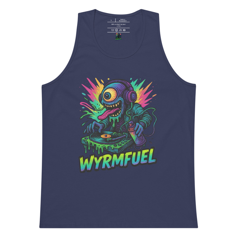Fuel Your Flex: Wyrmfuel Vest Tank – [Slime Drop] Edition | Surf Skate Streetwear | Original Art, Regular Fit (Multiple Colours Available)