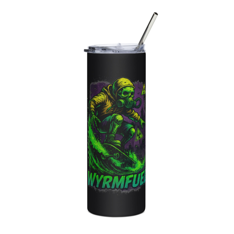 Fuel Your Day: 20oz Wyrmfuel Tumbler – [Fallout Skater] Edition