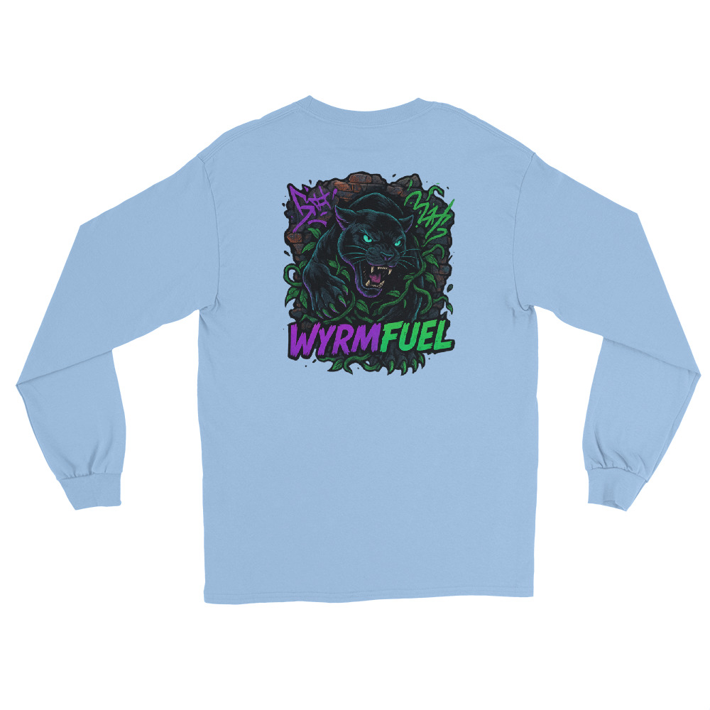 Fuel Your Sleeves: Wyrmfuel Long Sleeve – [Urban Howl] Edition | Surf Skate Streetwear | Original Art, Regular Fit (Multiple Colours Available)