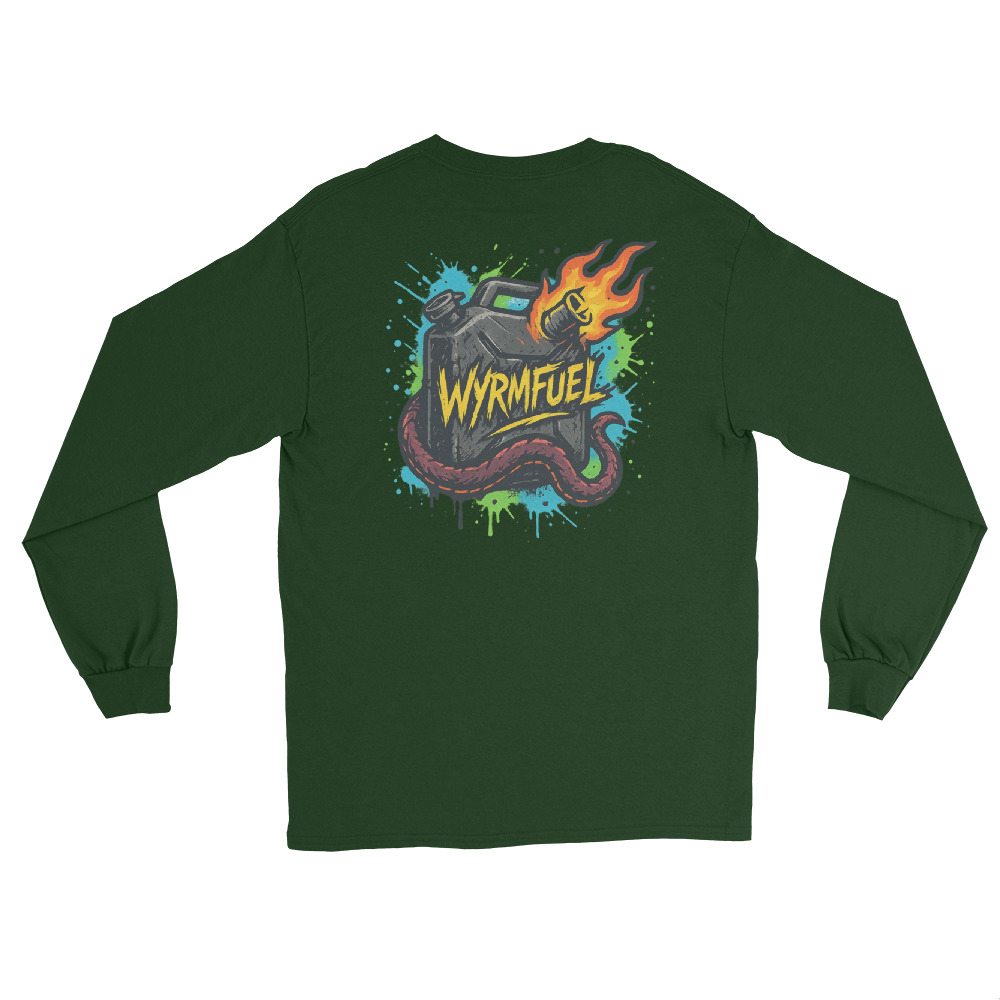 Fuel Your Sleeves: Wyrmfuel Long Sleeve – [Fuel The Chaos] Edition | Surf Skate Streetwear | Original Art, Regular Fit (Multiple Colours Available)