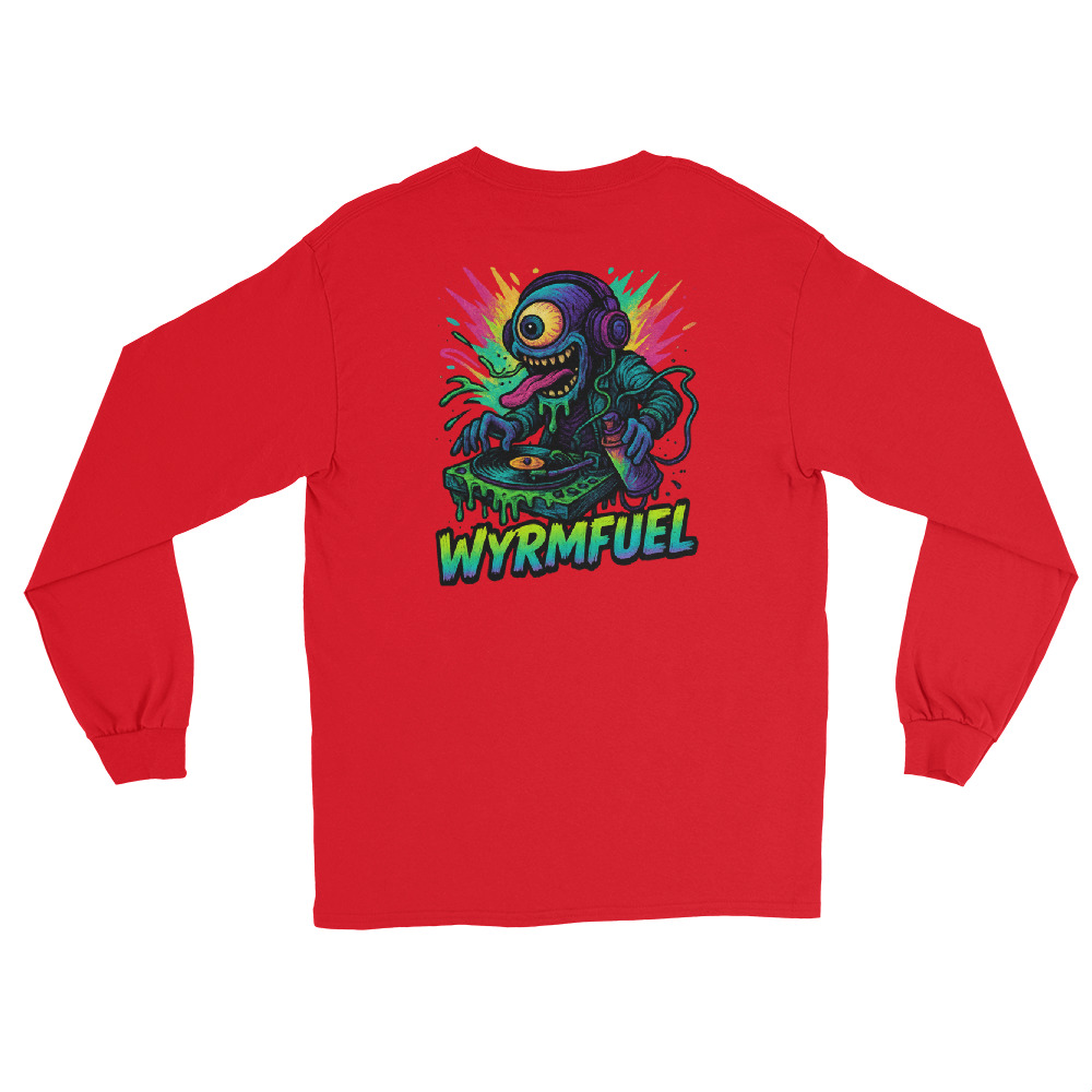 Fuel Your Sleeves: Wyrmfuel Long Sleeve – [Slime Drop] Edition | Surf Skate Streetwear | Original Art, Regular Fit (Multiple Colours Available)