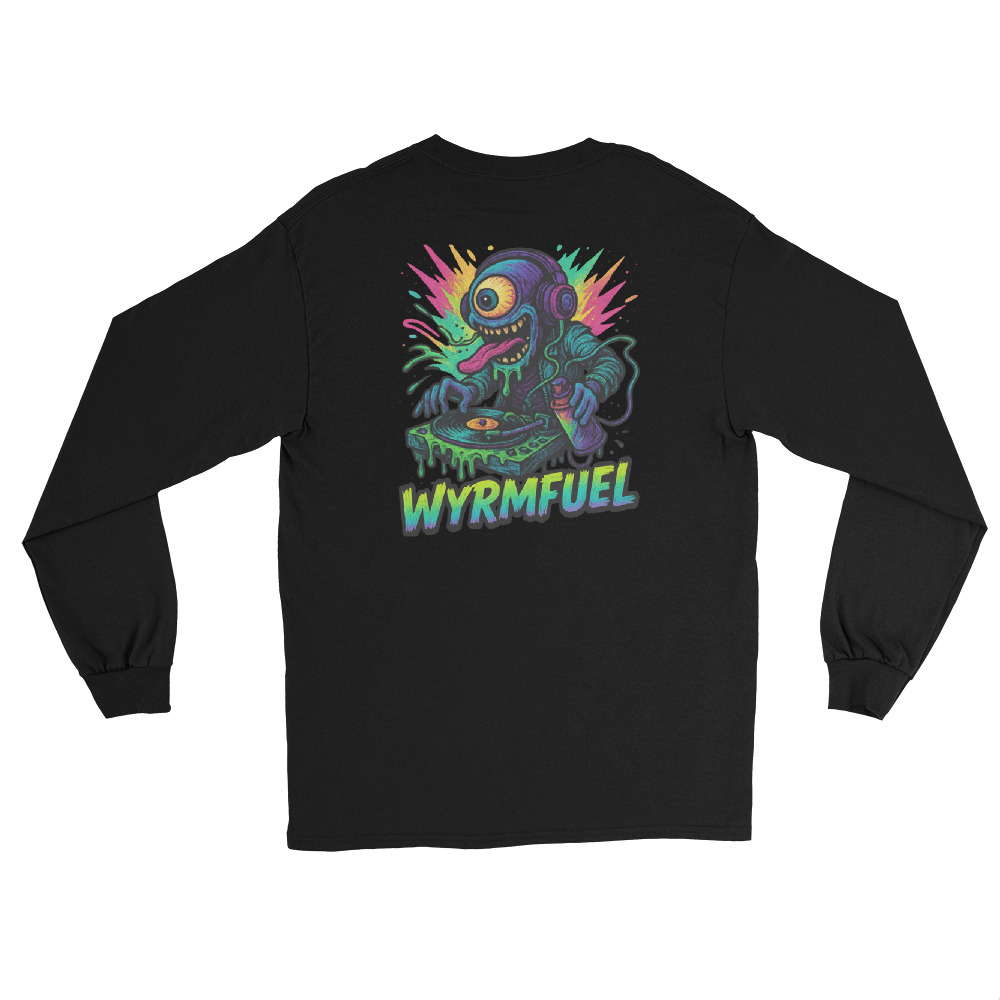 Fuel Your Sleeves: Wyrmfuel Long Sleeve – [Slime Drop] Edition | Surf Skate Streetwear | Original Art, Regular Fit (Multiple Colours Available)