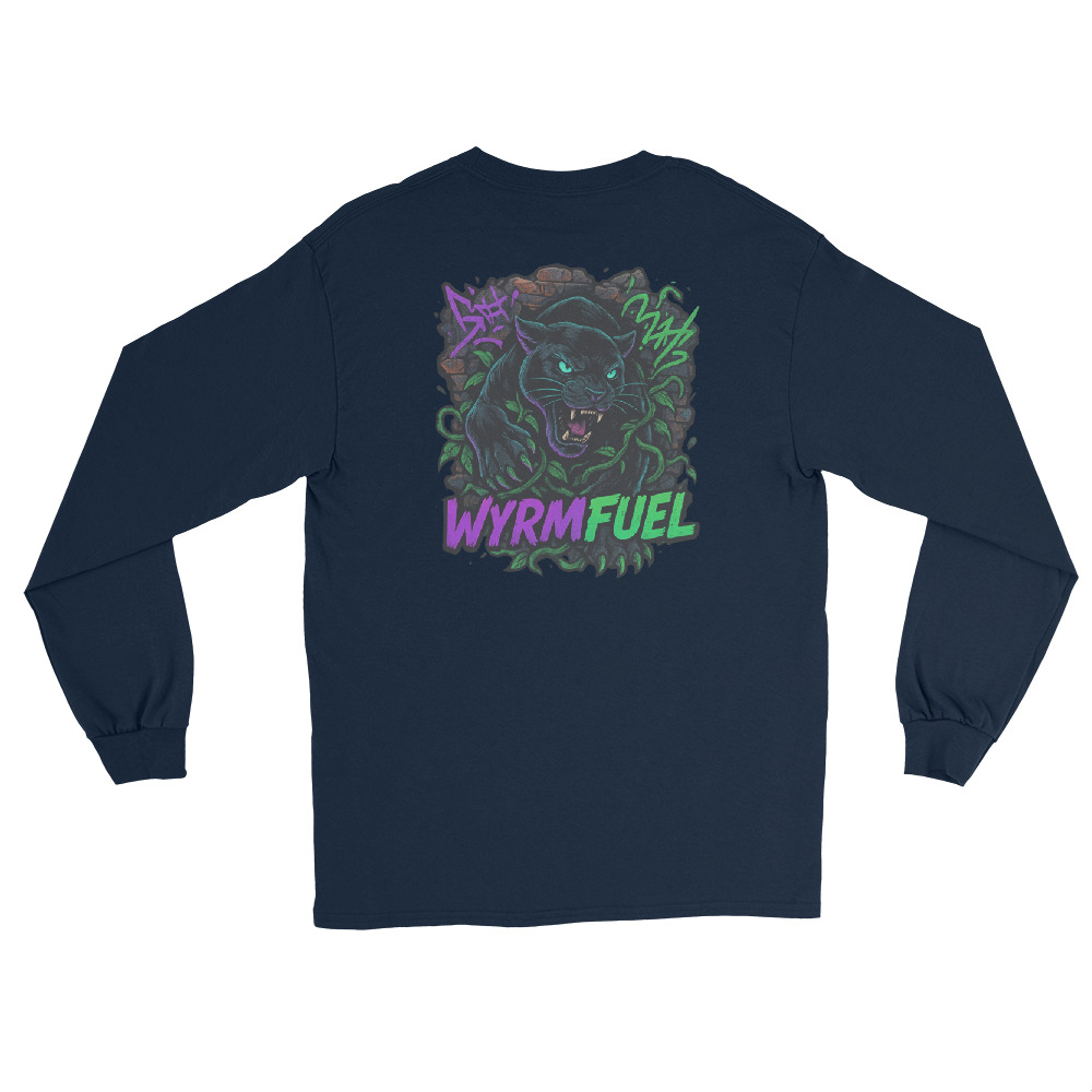 Fuel Your Sleeves: Wyrmfuel Long Sleeve – [Urban Howl] Edition | Surf Skate Streetwear | Original Art, Regular Fit (Multiple Colours Available)