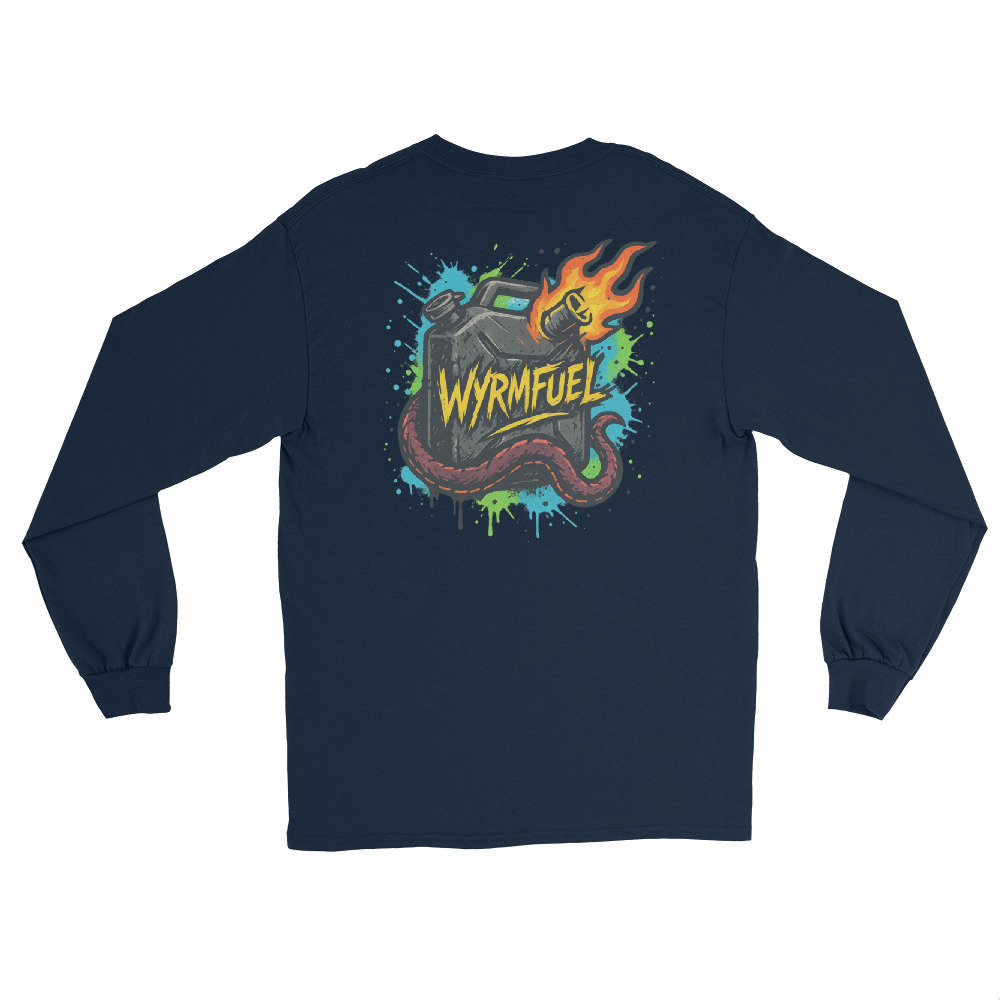 Fuel Your Sleeves: Wyrmfuel Long Sleeve – [Fuel The Chaos] Edition | Surf Skate Streetwear | Original Art, Regular Fit (Multiple Colours Available)