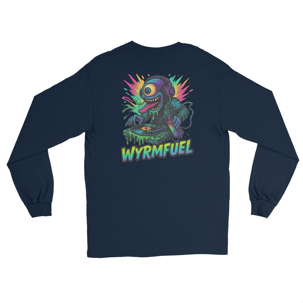 Fuel Your Sleeves: Wyrmfuel Long Sleeve – [Slime Drop] Edition | Surf Skate Streetwear | Original Art, Regular Fit (Multiple Colours Available)