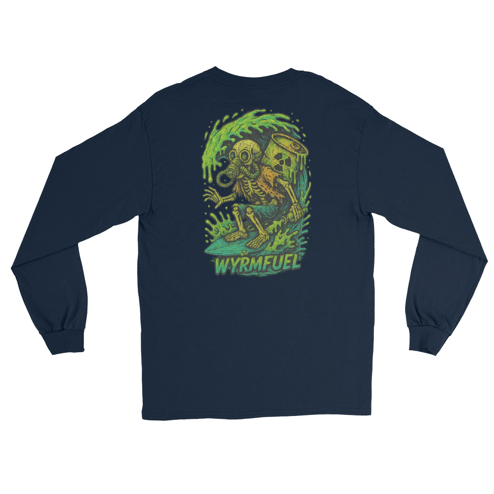 Fuel Your Sleeves: Wyrmfuel Long Sleeve – [Toxic Drop-In] Edition | Surf Skate Streetwear | Original Art, Regular Fit (Multiple Colours Available)
