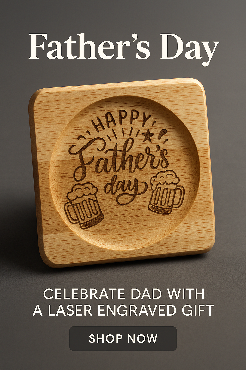 父の日の木製カップホルダー