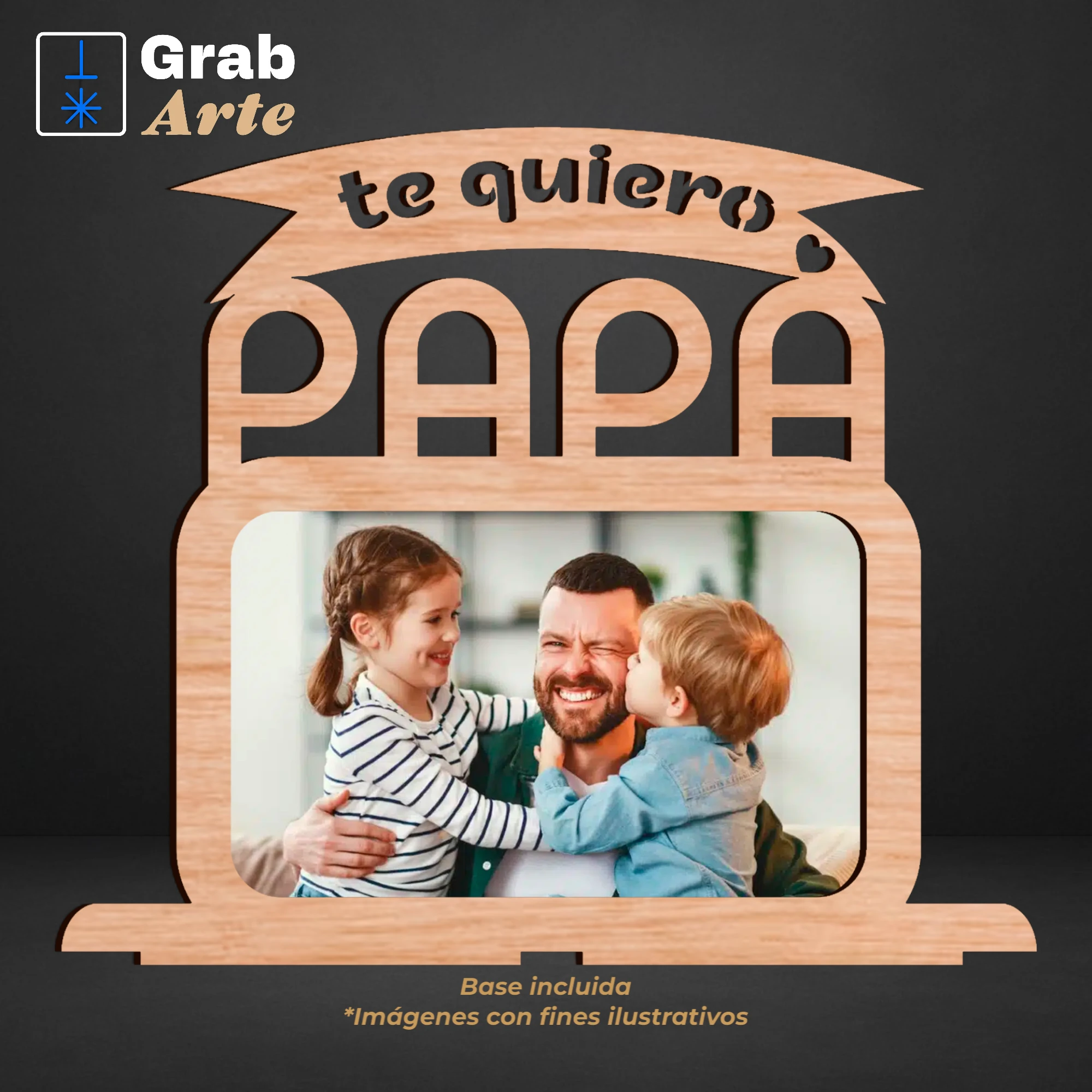 Portarretrato Te quiero papá