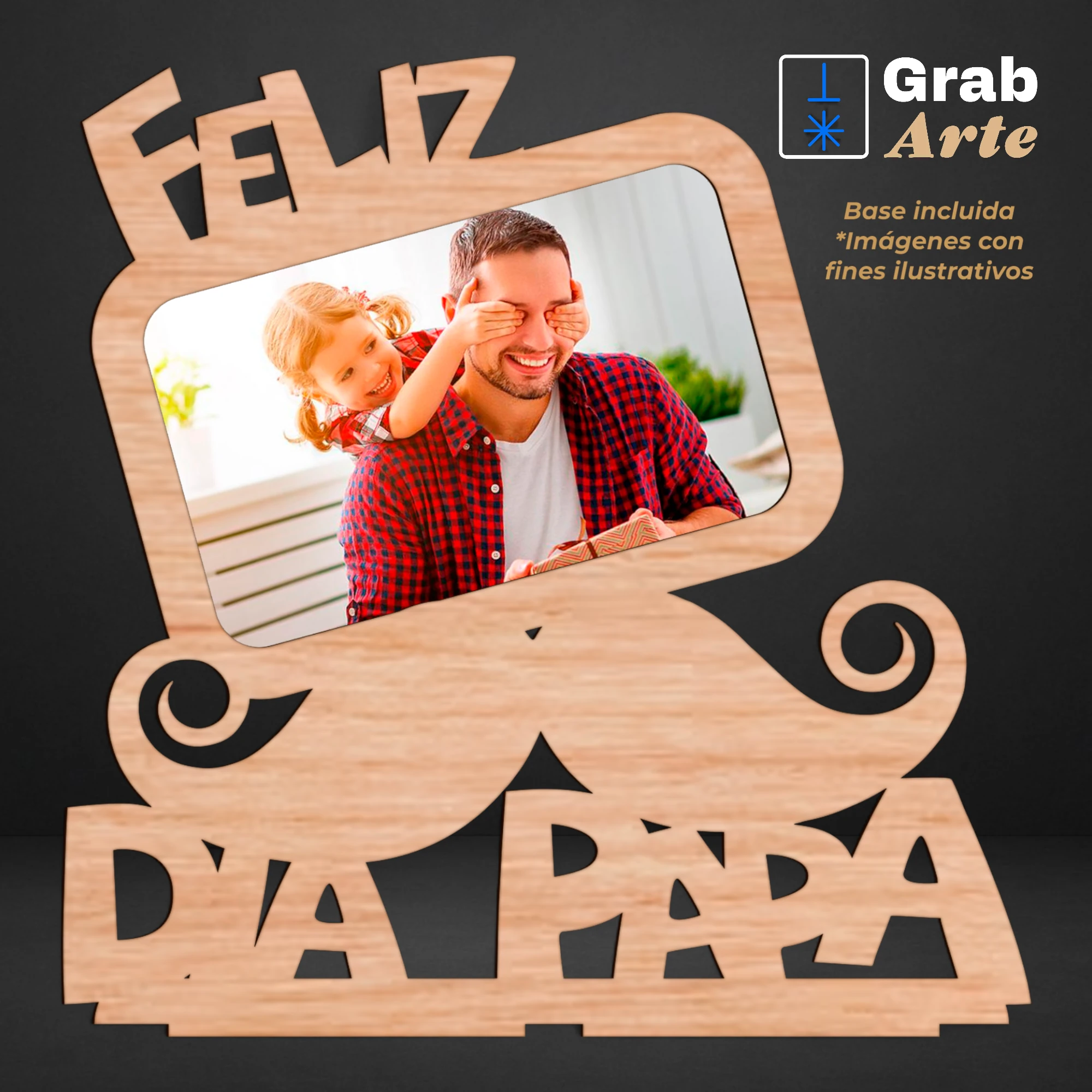 Portarretratos Feliz día papá M3