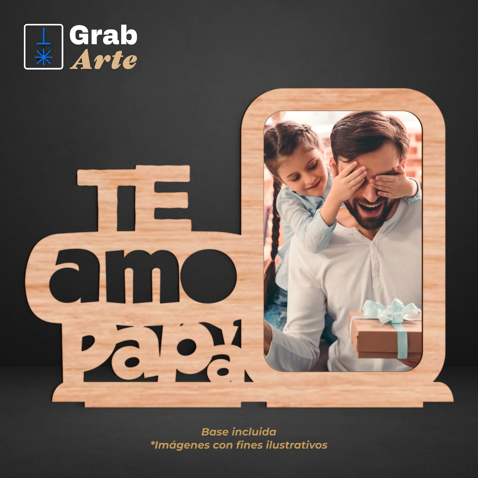 Portarretrato Te amo papá