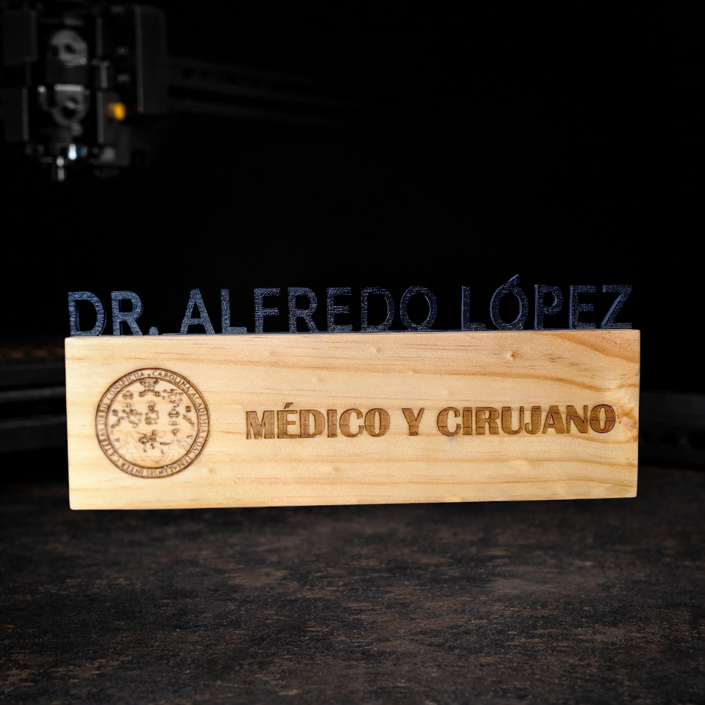 Porta-nombre de escritorio