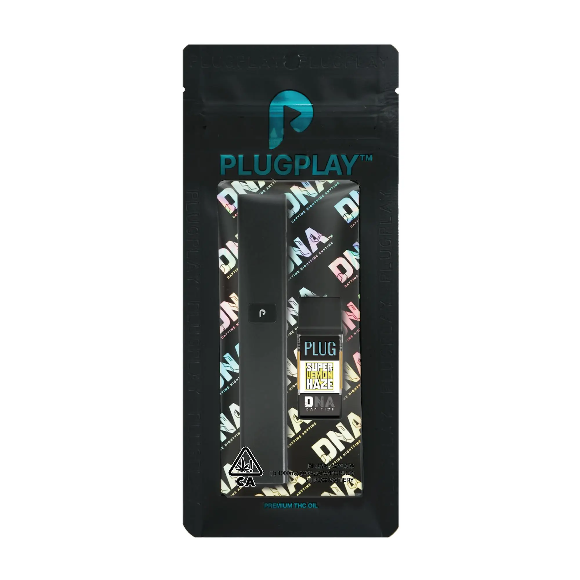 PlugPlay - Super Lemon Haze 1g AIO (83.46% THC) | Sativa (Pod + Battery)