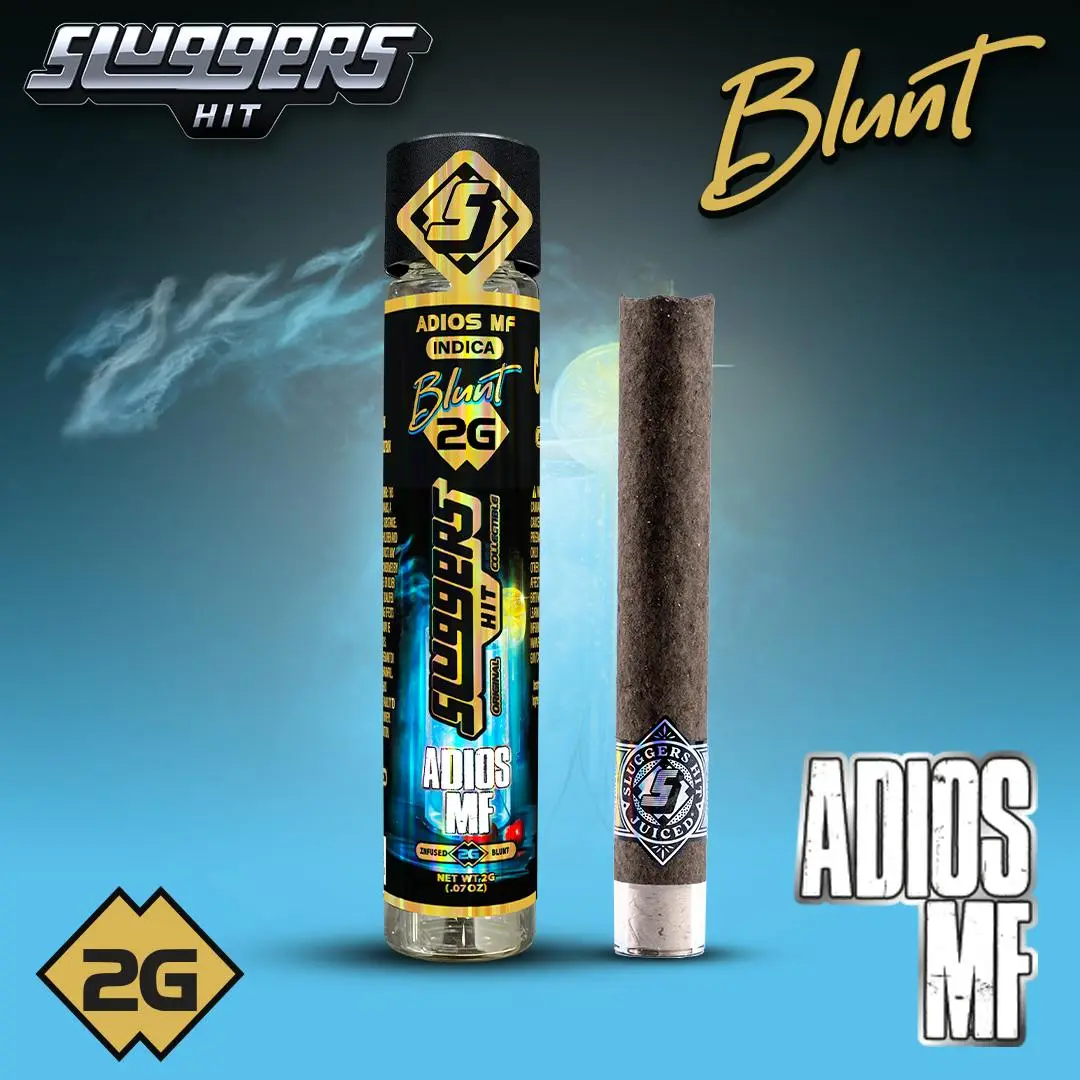 Sluggers Hit - Adios MF - 2g Blunt (43.8% THC) - Indica