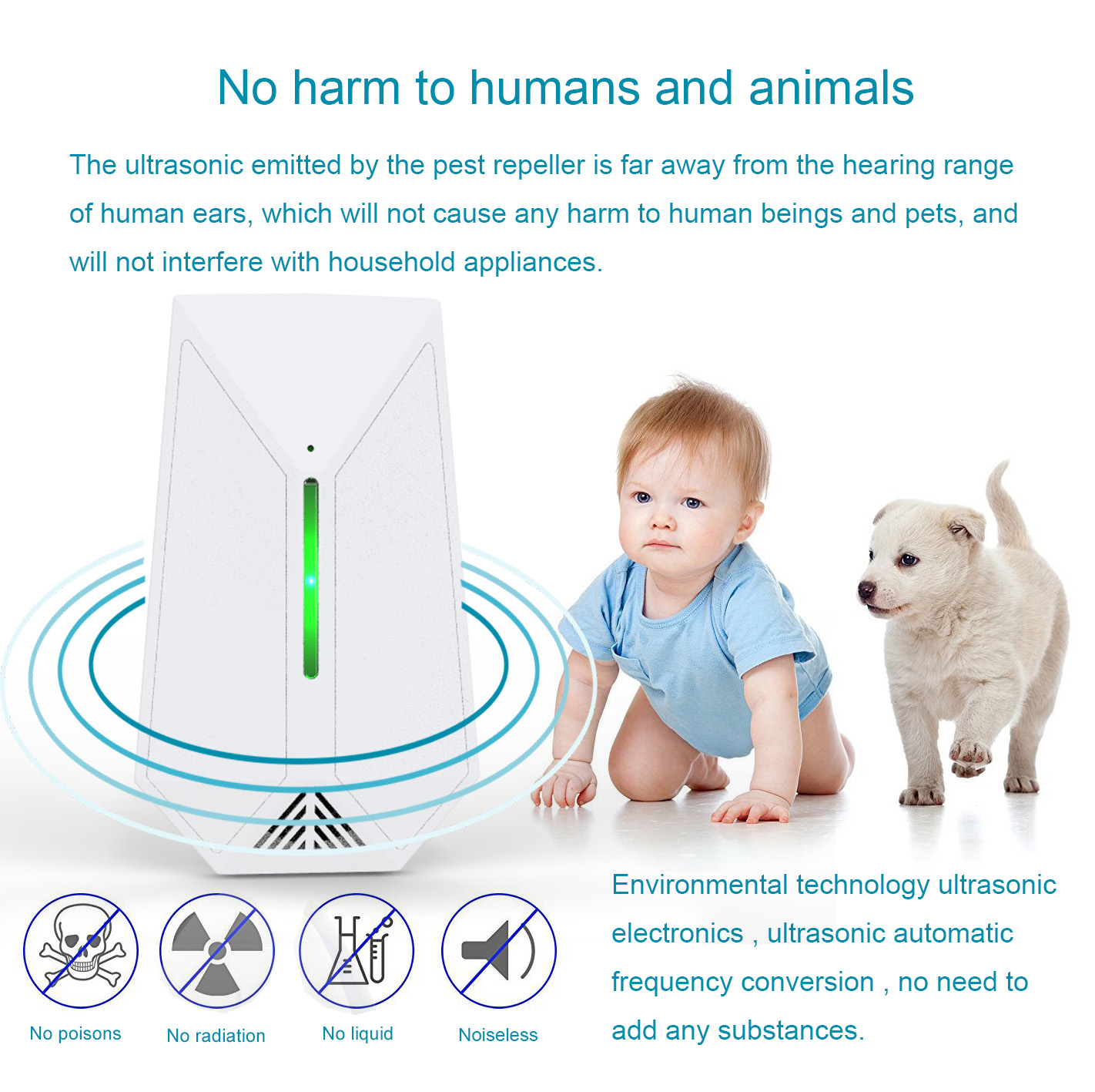 Ultrasonic Pest Repeller A13