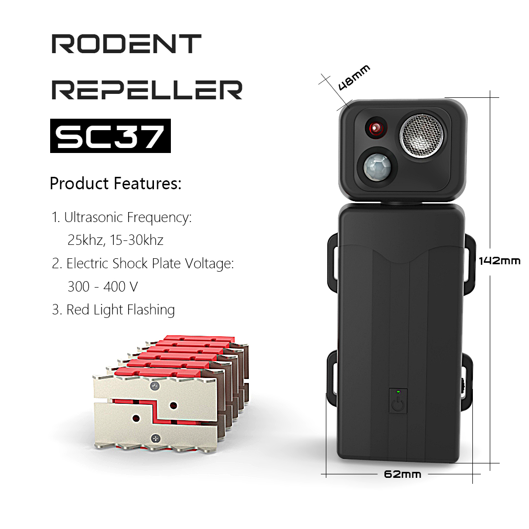 Pulse electric shock mouse repeller SC37