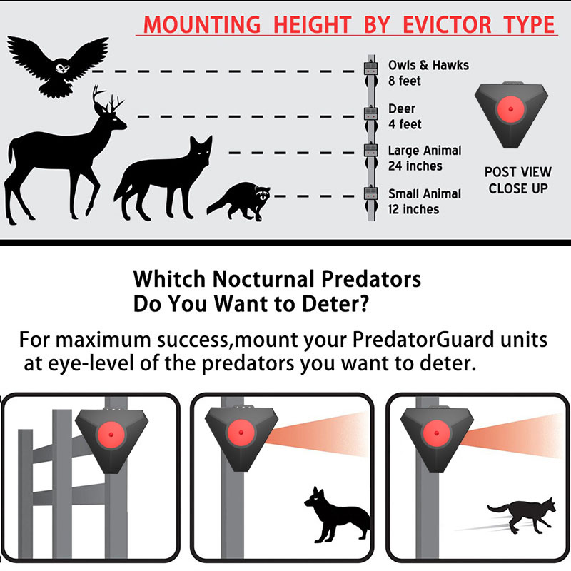 Imitation wolf eye animal repeller SR04