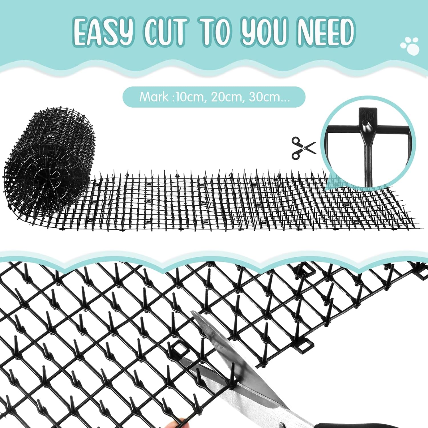 Plastic Garden Netting Cat sting protection
