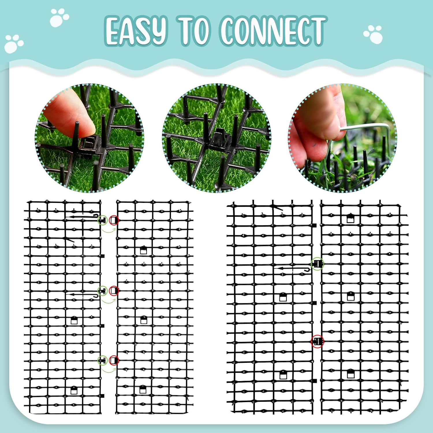 Plastic Garden Netting Cat sting protection