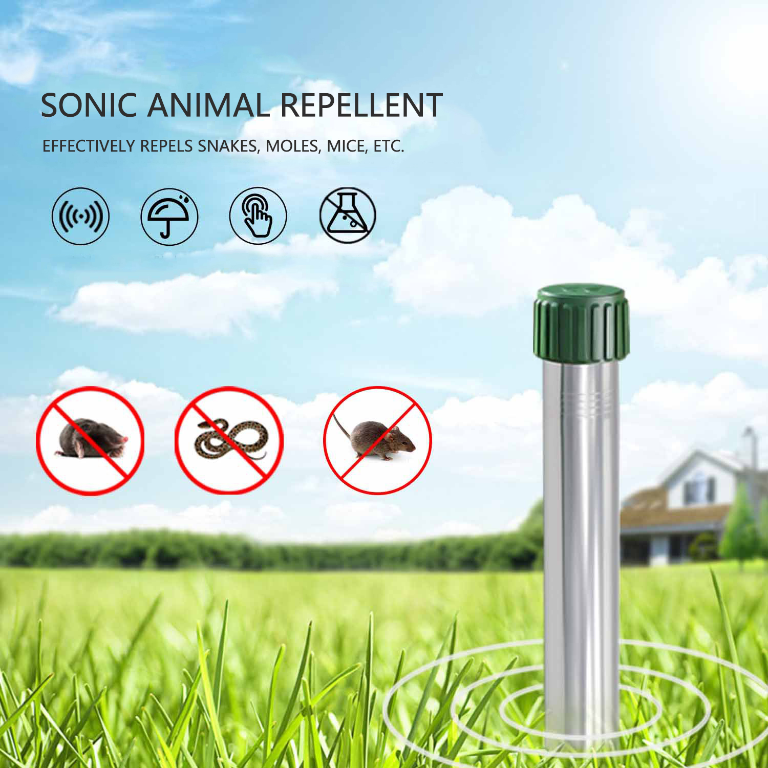 Sonic Mole and Snake Repeller