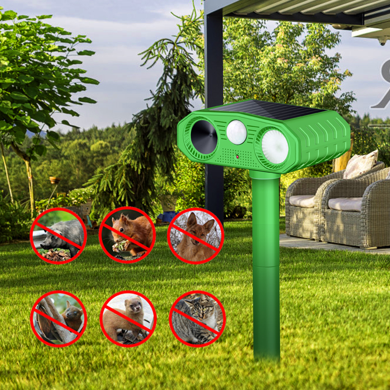 Solar Ultrasonic Animal Repeller