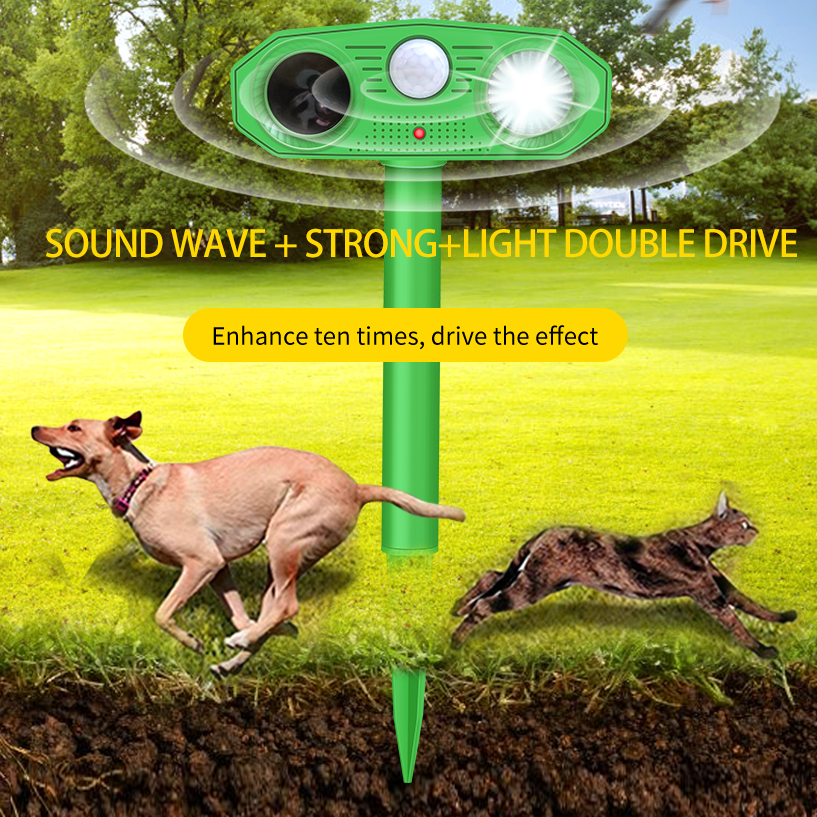 Solar Ultrasonic Animal Repeller