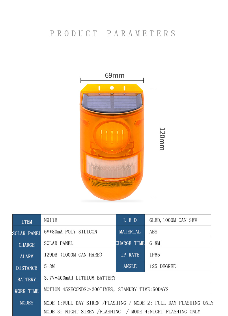 Solar PIR Alarm