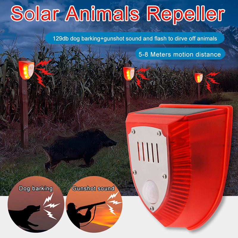 Solar Powered Outdoor Animal Repeller
