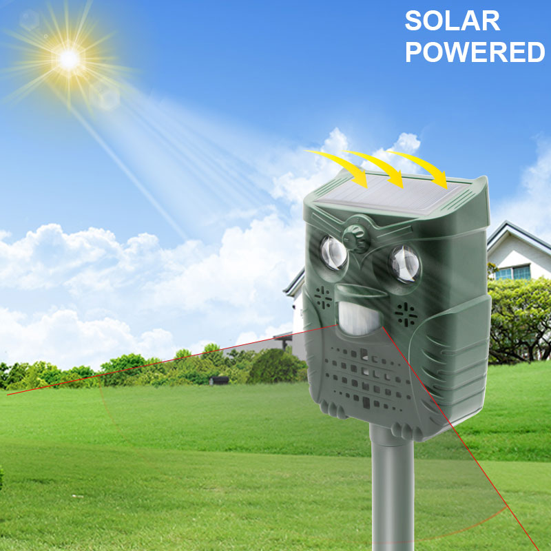 Solar Ultrasonic Animal Repeller