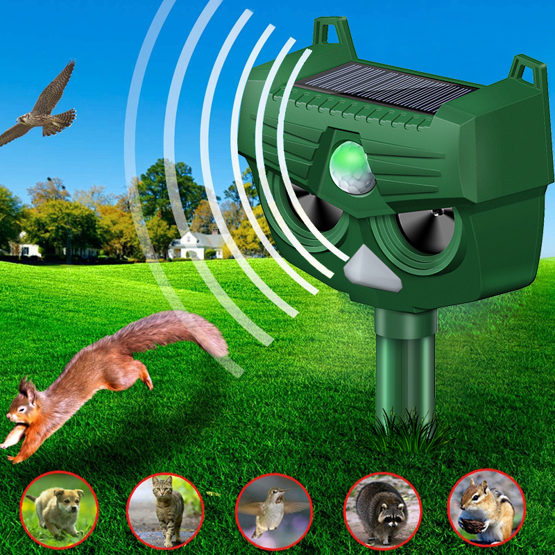 Solar Ultrasonic Animal Repeller