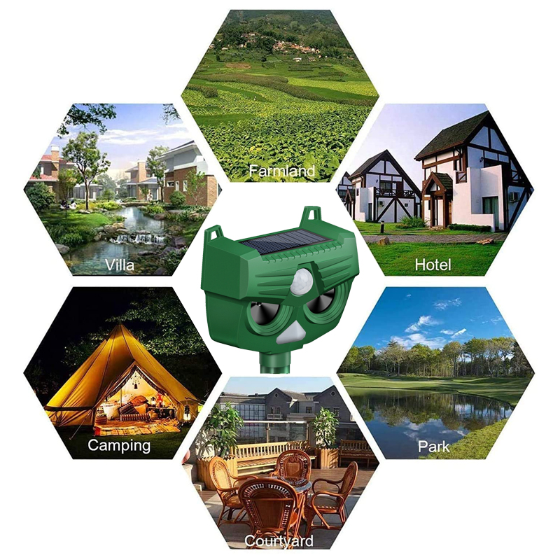 Solar Ultrasonic Animal Repeller
