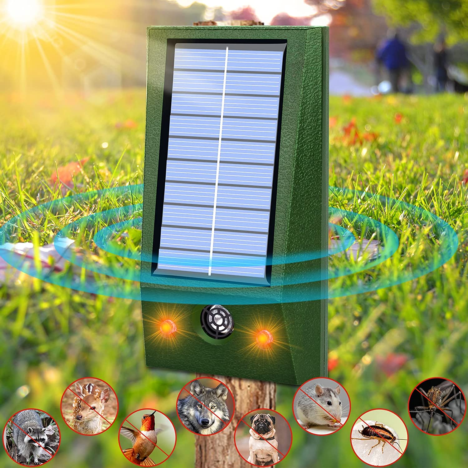 Solar-Powered Pest Repeller