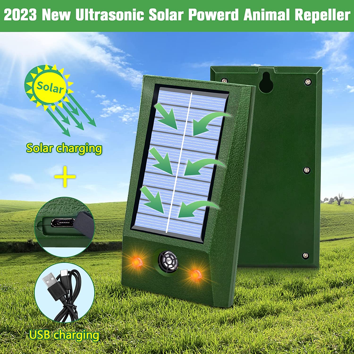 Solar-Powered Pest Repeller