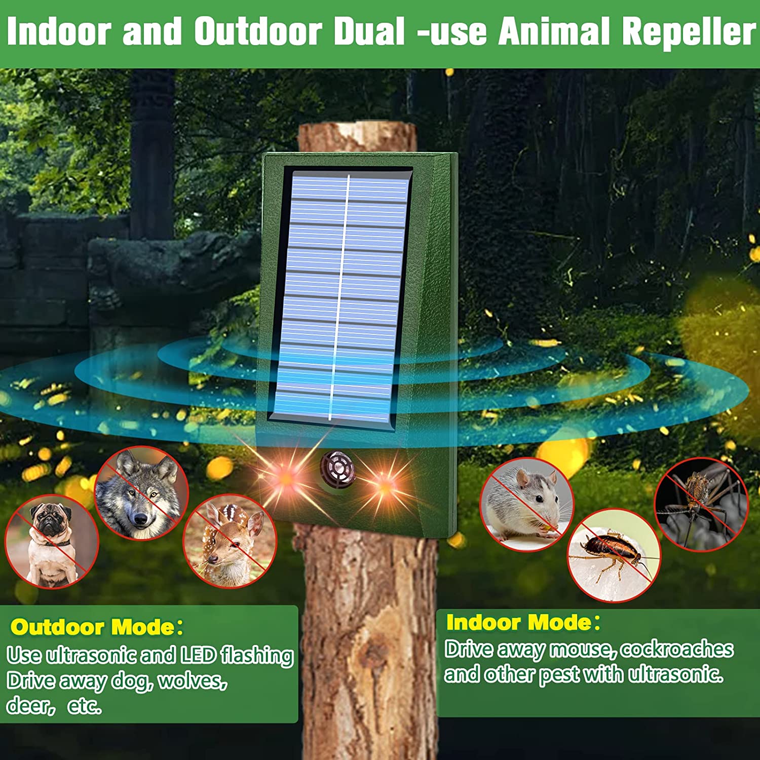Solar-Powered Pest Repeller