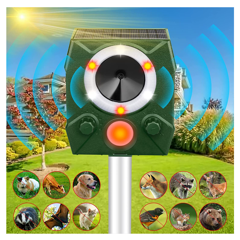 Solar-Powered Ultrasonic Animal Repeller