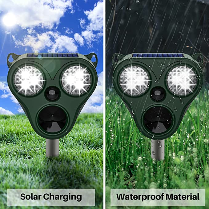 Solar Ultrasonic Animal Repeller