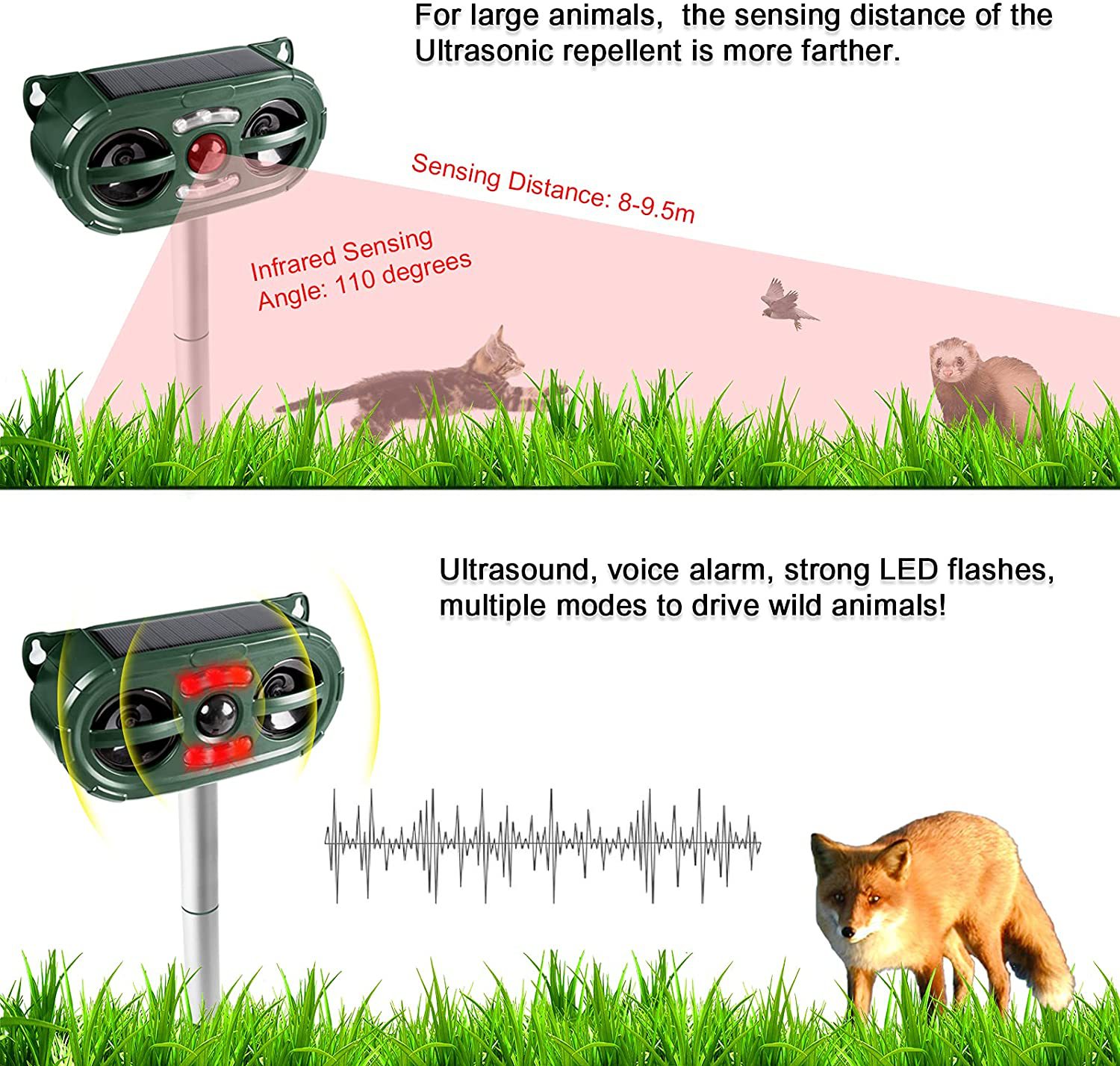 Solar-Powered Animal Repeller