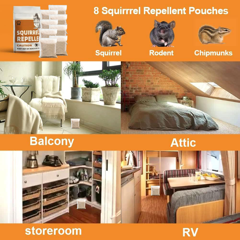 Squirrel Repellent Pouches