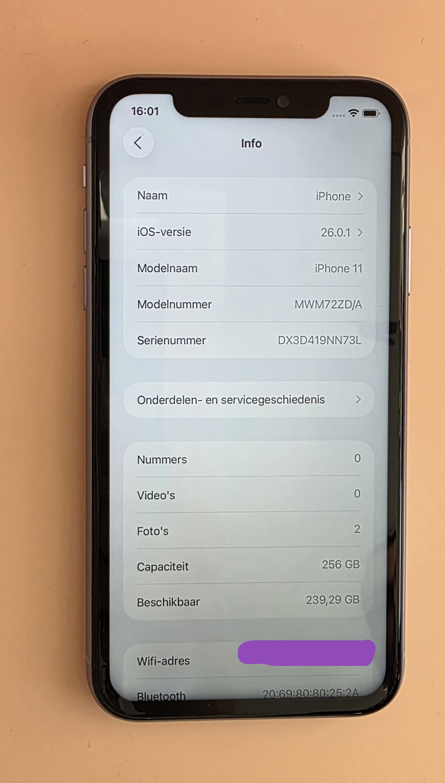 iPhone 11 Paars 256GB - Gratis Verzending & 6 mnd Garantie