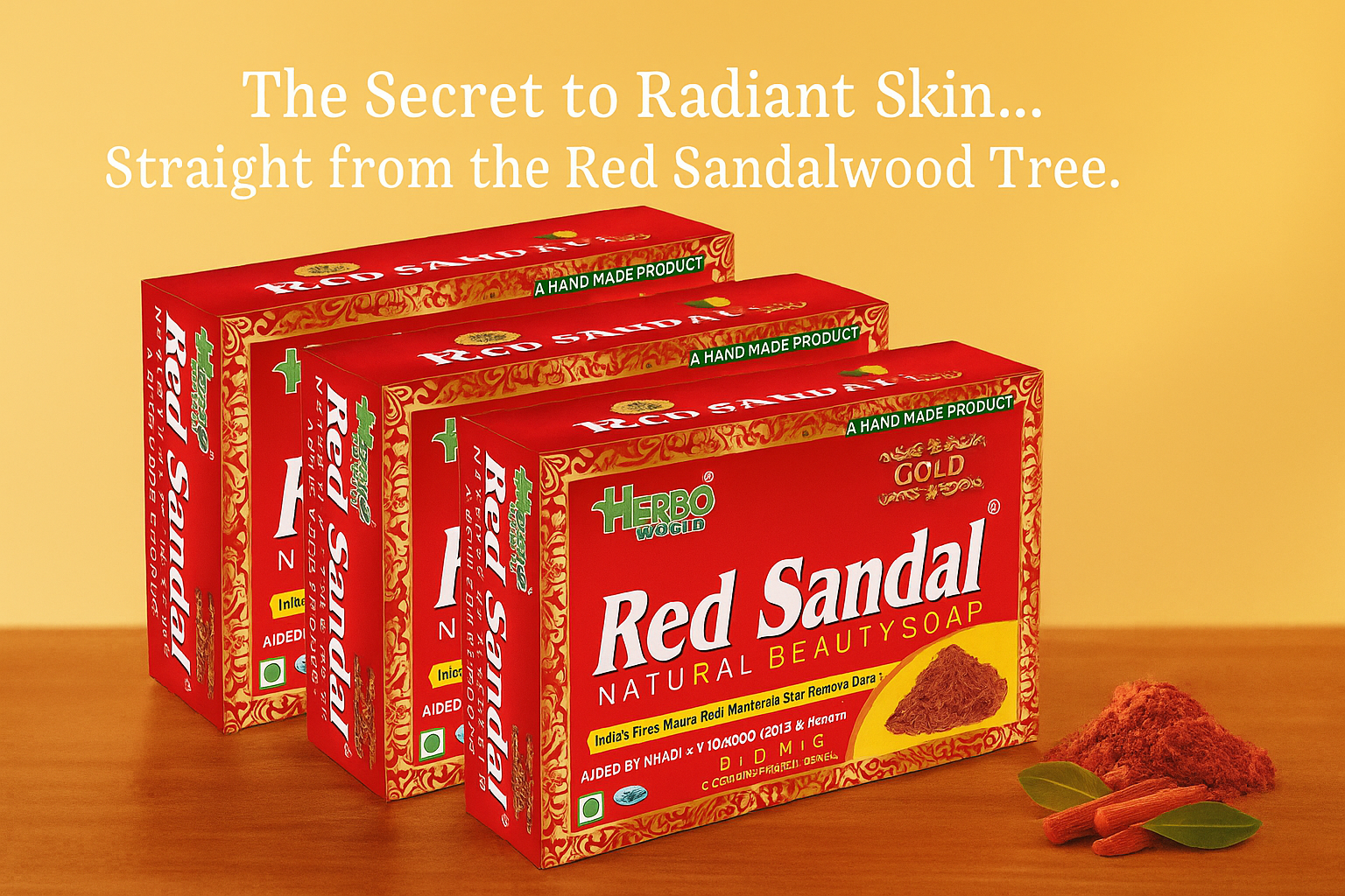 Red Sandal Soap Pack Of 10 - Get 160/- Worth Of Glycerin Soap 100% Free
