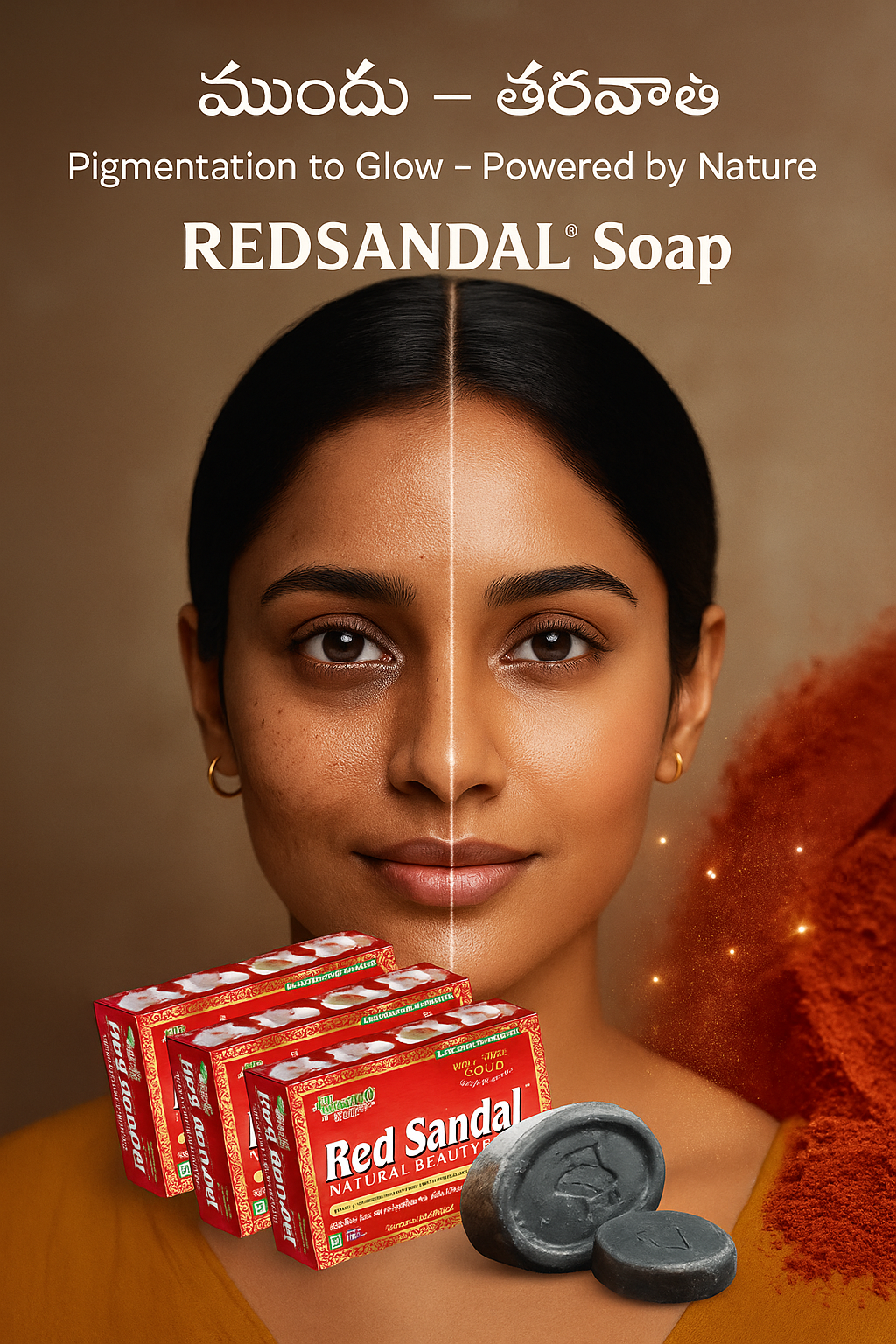  Herbo World® Red Sandal Glow Combo Pack-Pack Of 3 - Get 30% OFFER