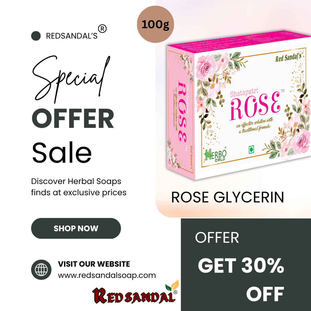  Shatapatri Rose Soap (100g) - Pack Of 2 GET 30% OFF