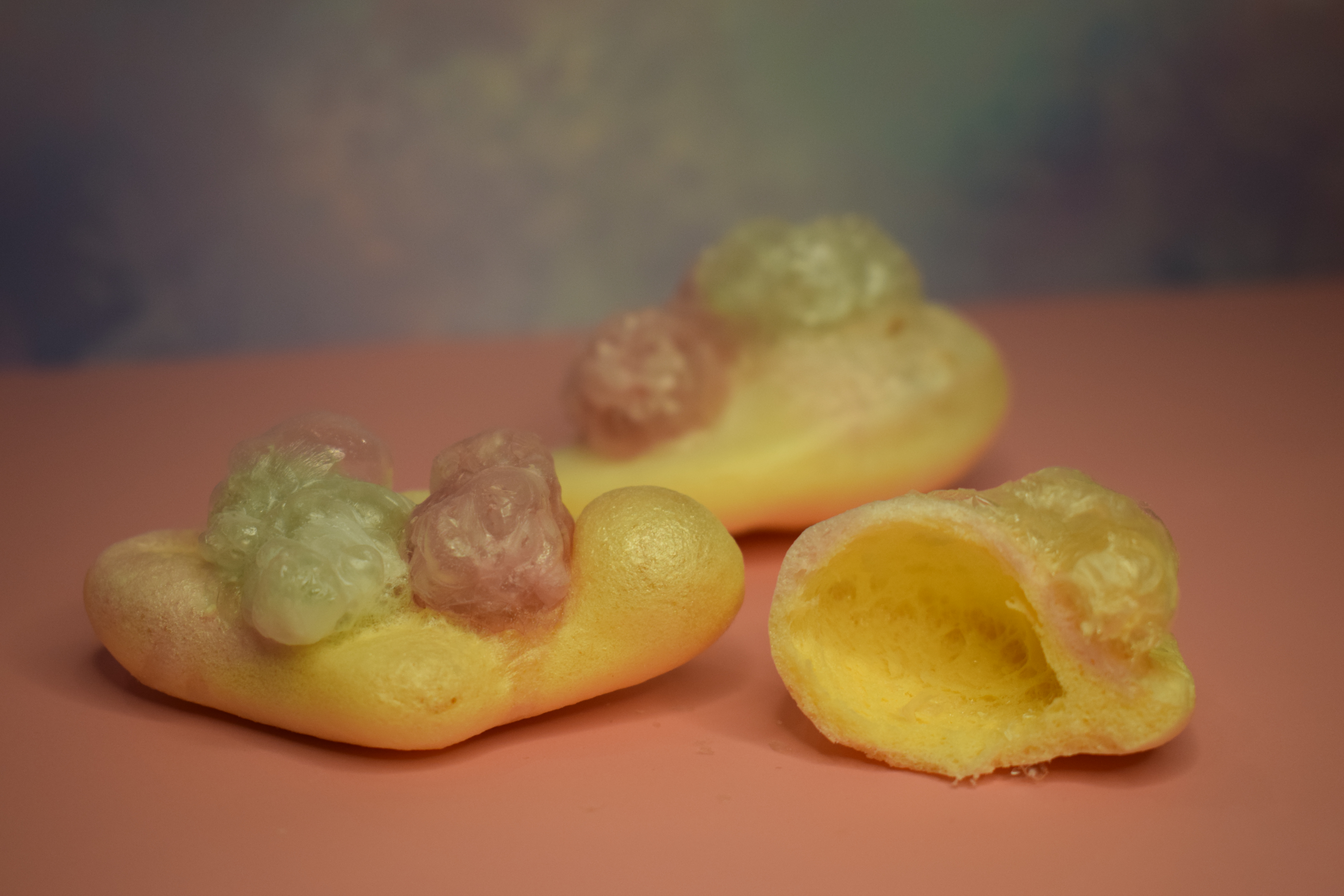 Freeze dried gummy pizza