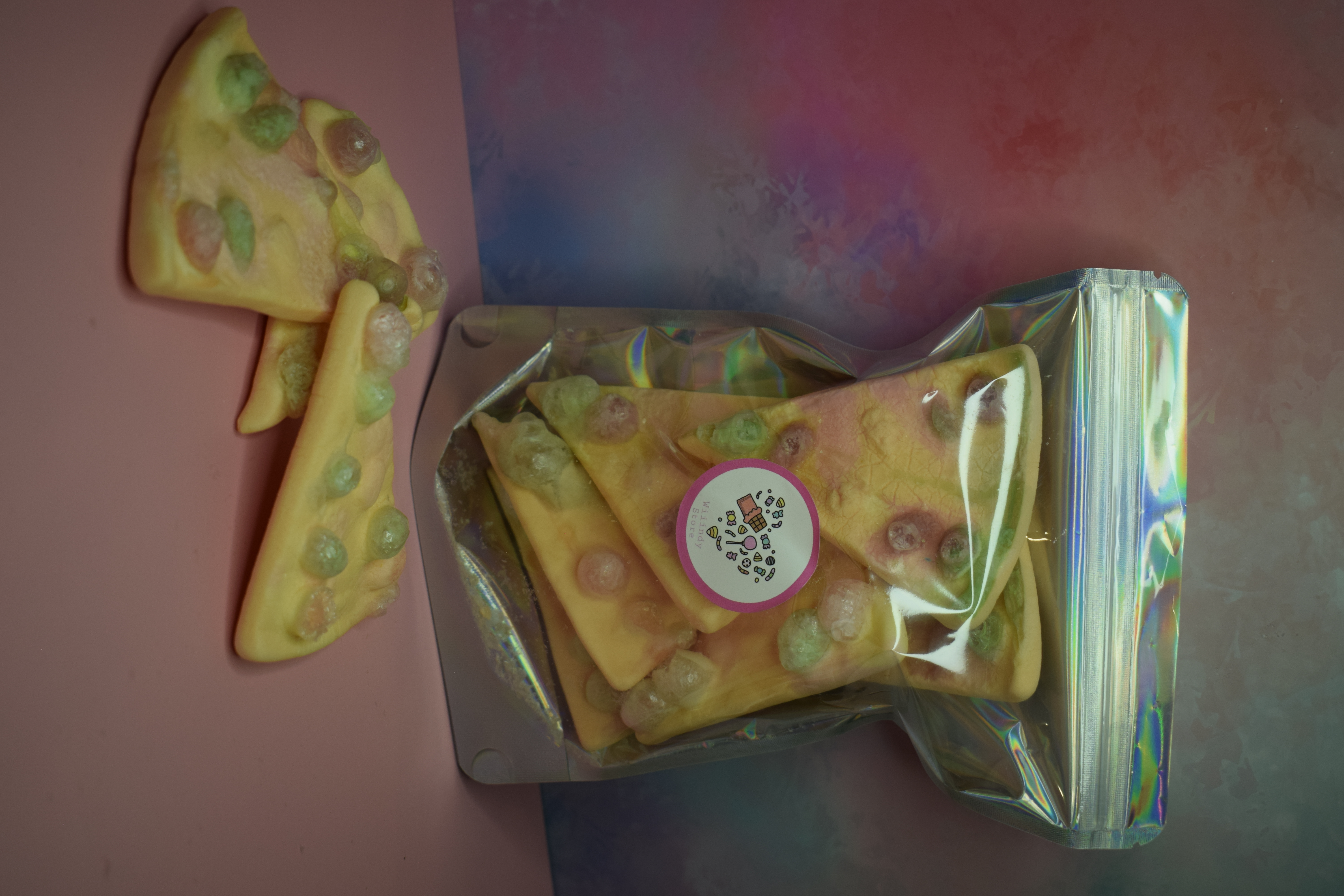 Freeze dried mega pizza gummy 